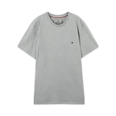 TOMMY HILFIGER Crew Neck Cotton Stretch Tee "Gray"