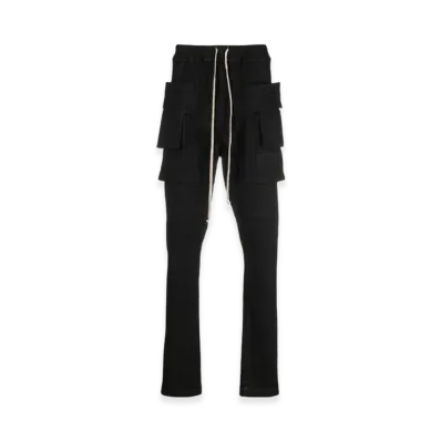 Rick Owens DRKSHDW Creatch Cargo Stretch Denim Pants "Black"