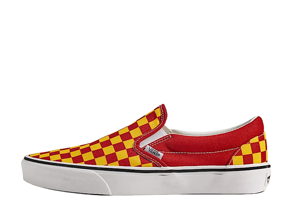 Vans Game Day Classic Slip-On Checkerboard "Yellow/Red"