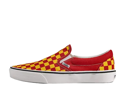 Vans Game Day Classic Slip-On Checkerboard "Yellow/Red"
