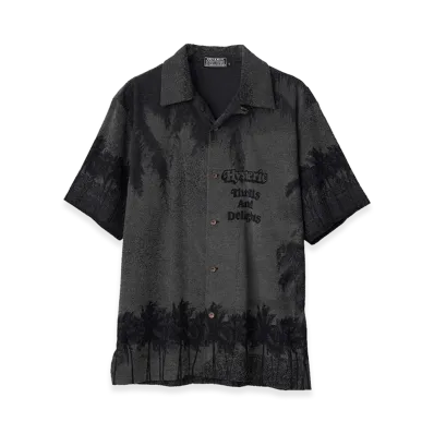 HYSTERIC GLAMOUR Thrills And Delights Jacquard Shirt "Gray"