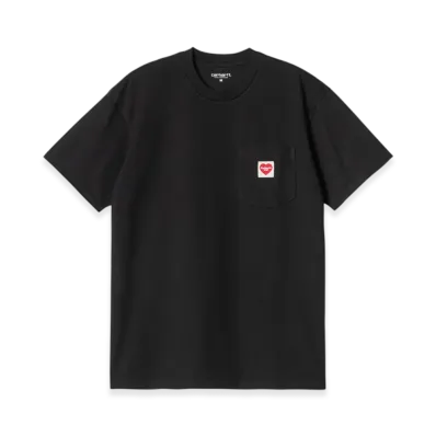 Carhartt WIP S/S Pocket Heart T-Shirt "Black/Red"