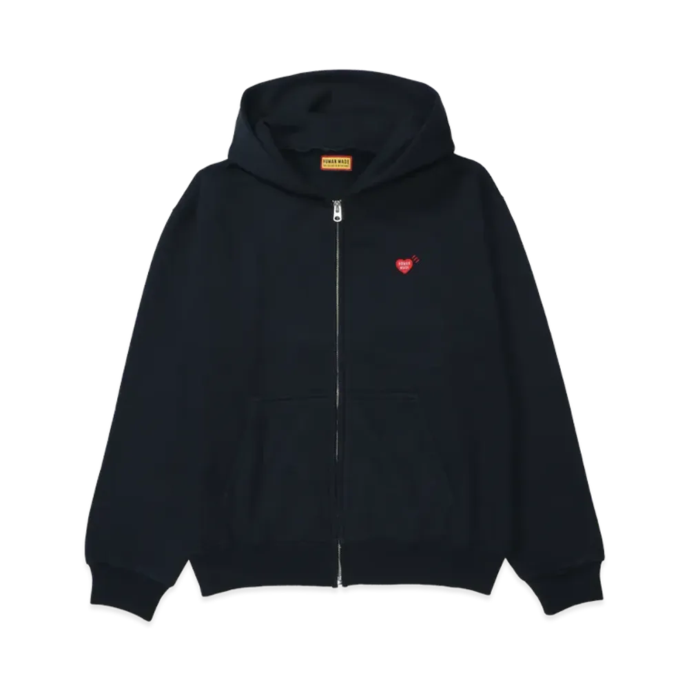 HUMAN MADE Classic Zip-Up Hoodie "Navy"