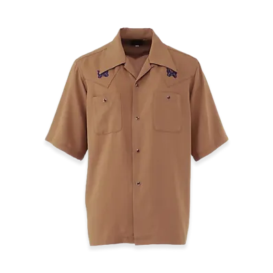 NEEDLES S/S Cowboy One-Up Shirt "Brown"