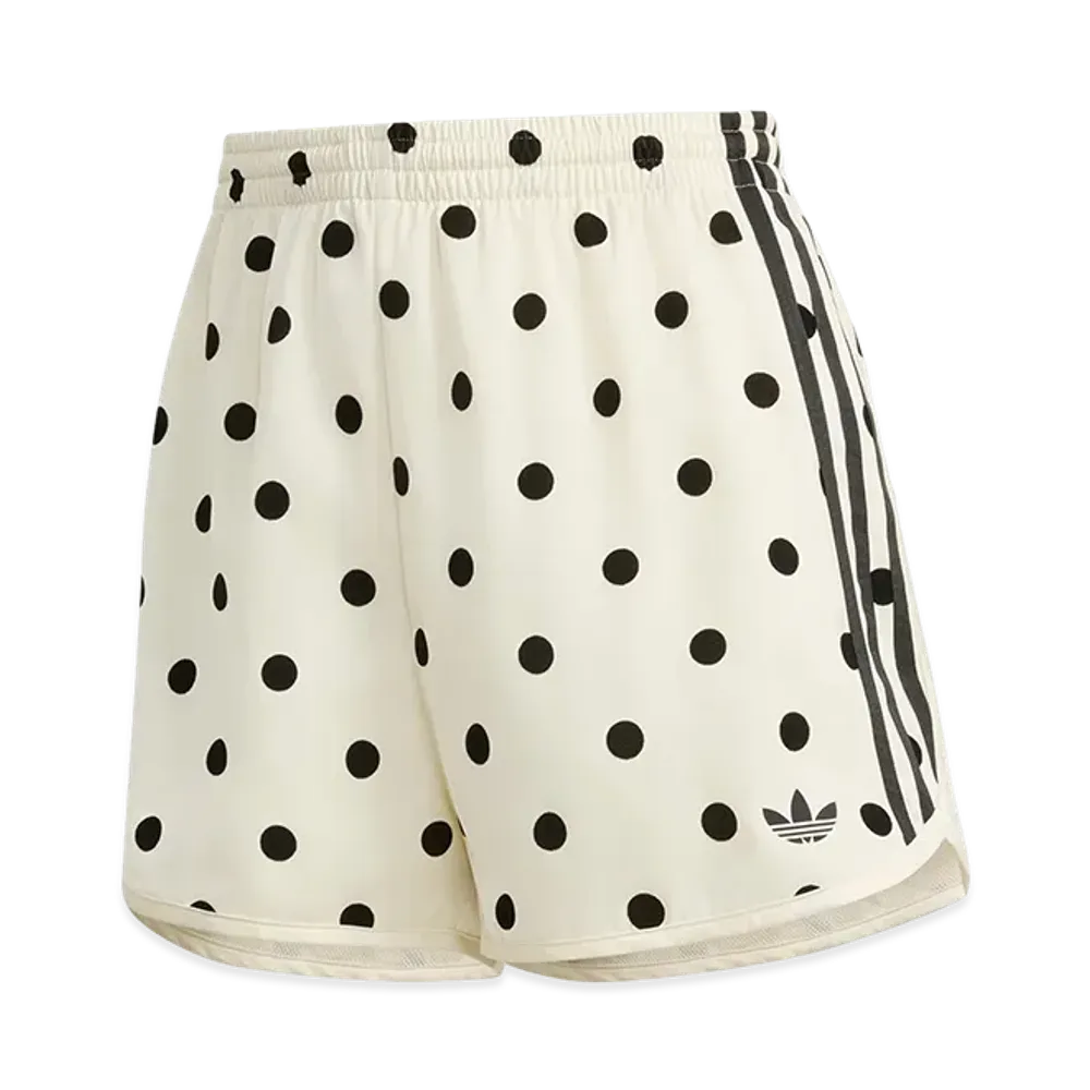 adidas Women's Polka Dots Sprinter Shorts "Off White"