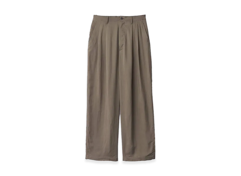 ssstein Cupro Fibril Wide Easy Trousers "Khaki"
