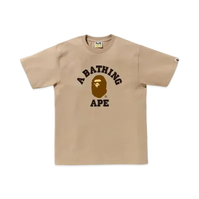 A BATHING APE College Tee "Beige"