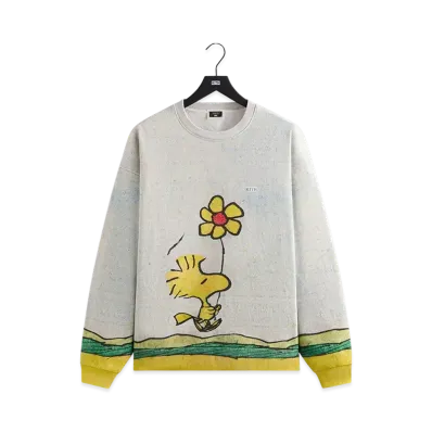 Kith x Peanuts Woodstock Comic Nelson Crewneck "Chalk"