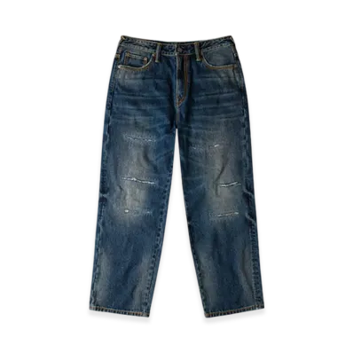 GDC x EVISU Washed 5P Relax Fit Jeans "Indigo"