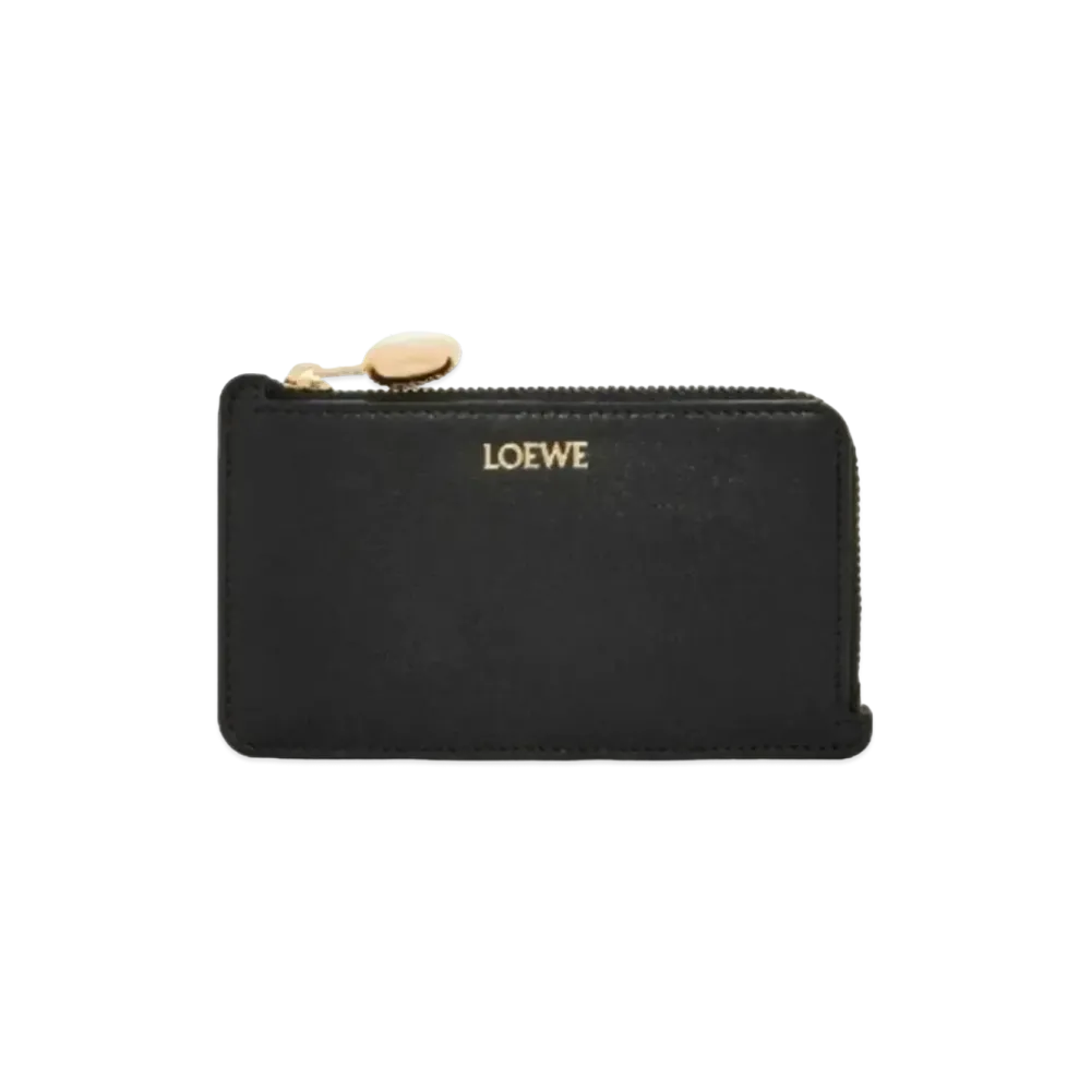 LOEWE Puble Coin Card Holder Shinina Pakaf "Black"