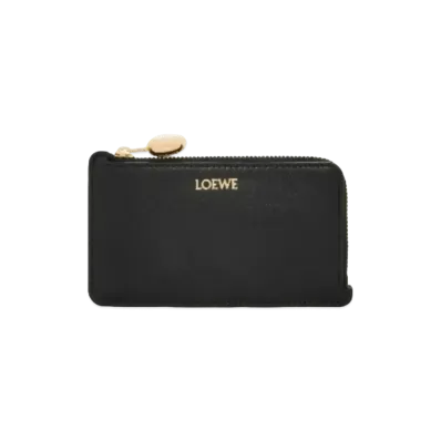LOEWE Puble Coin Card Holder Shinina Pakaf "Black"
