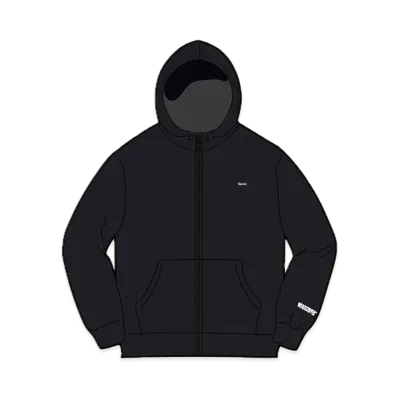 Supreme Windstopper Zip Up Hooded Sweatshirt "Black"