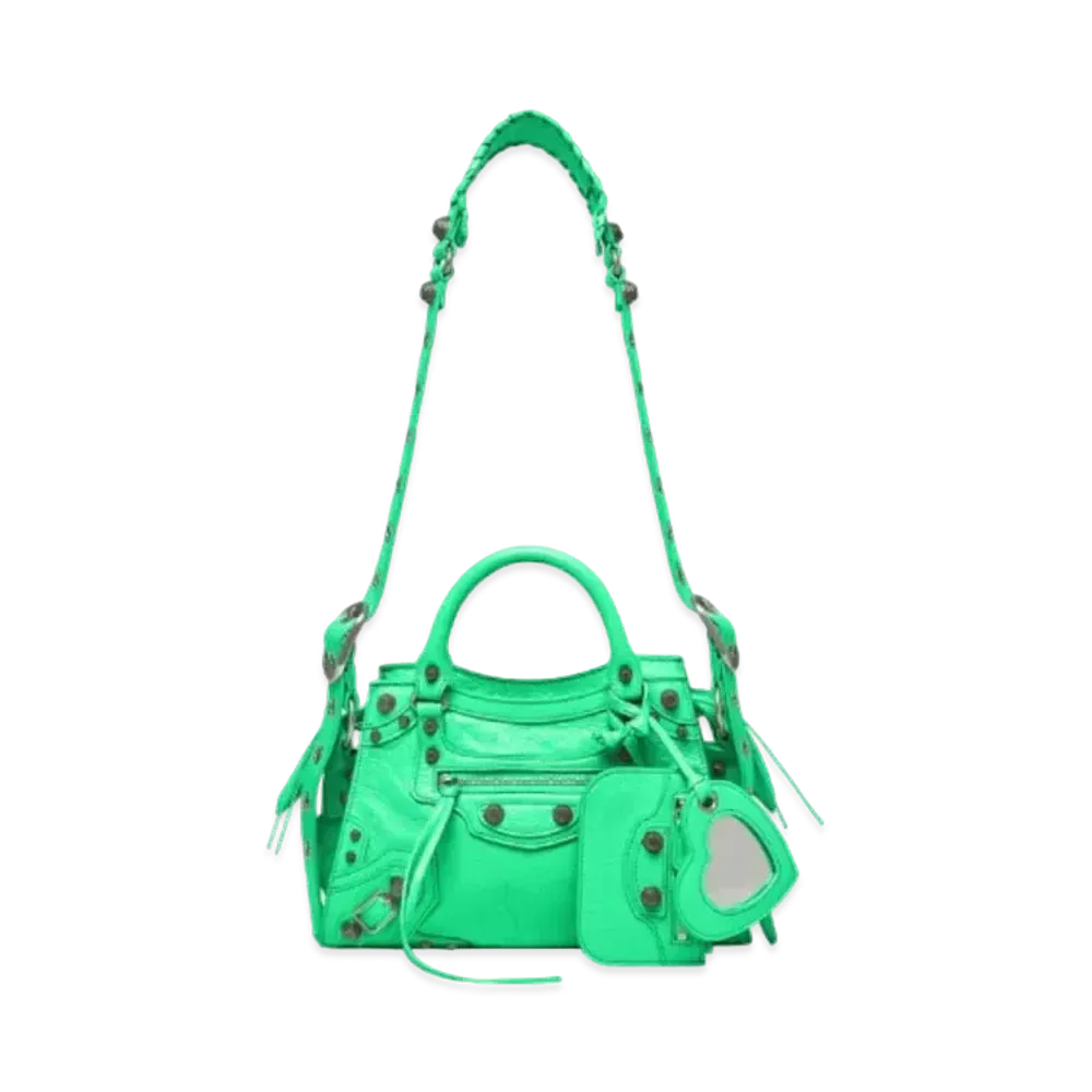 BALENCIAGA Neo Cagole XS Handbag "Green"