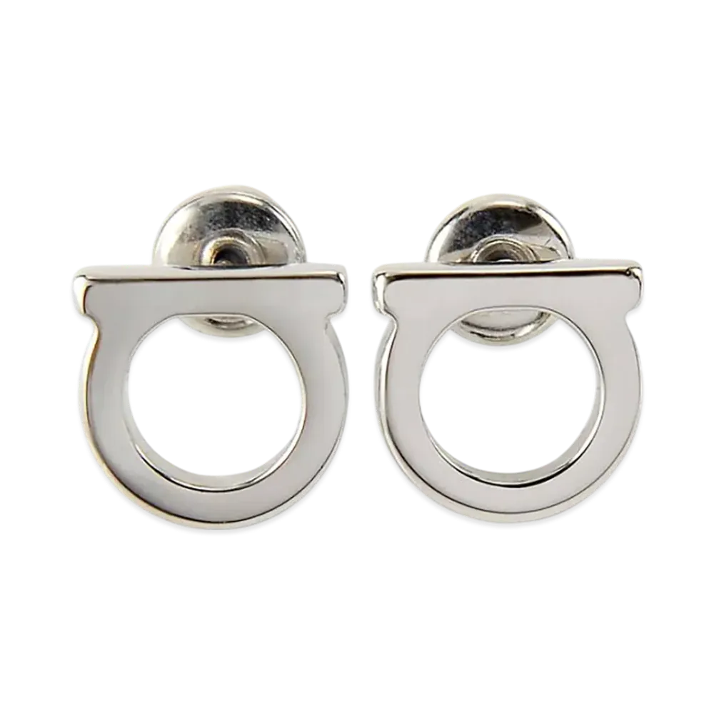 Salvatore Ferragamo Earrings Women Gancini Icon Motif "Silver"