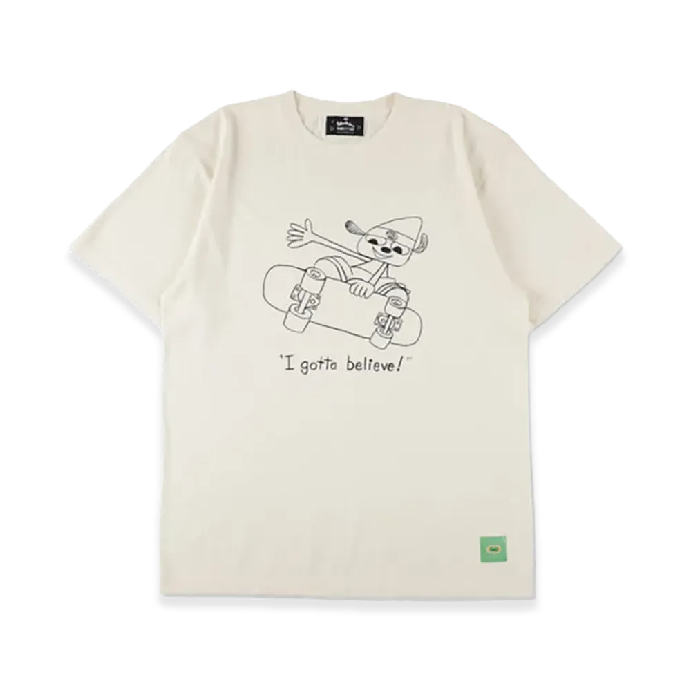 WIND AND SEA x Parappa The Rapper Parappa Pensil Art Tee "White"