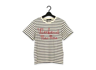 Weekend Max Mara Women's T-Shirt "Ivory/Navy"