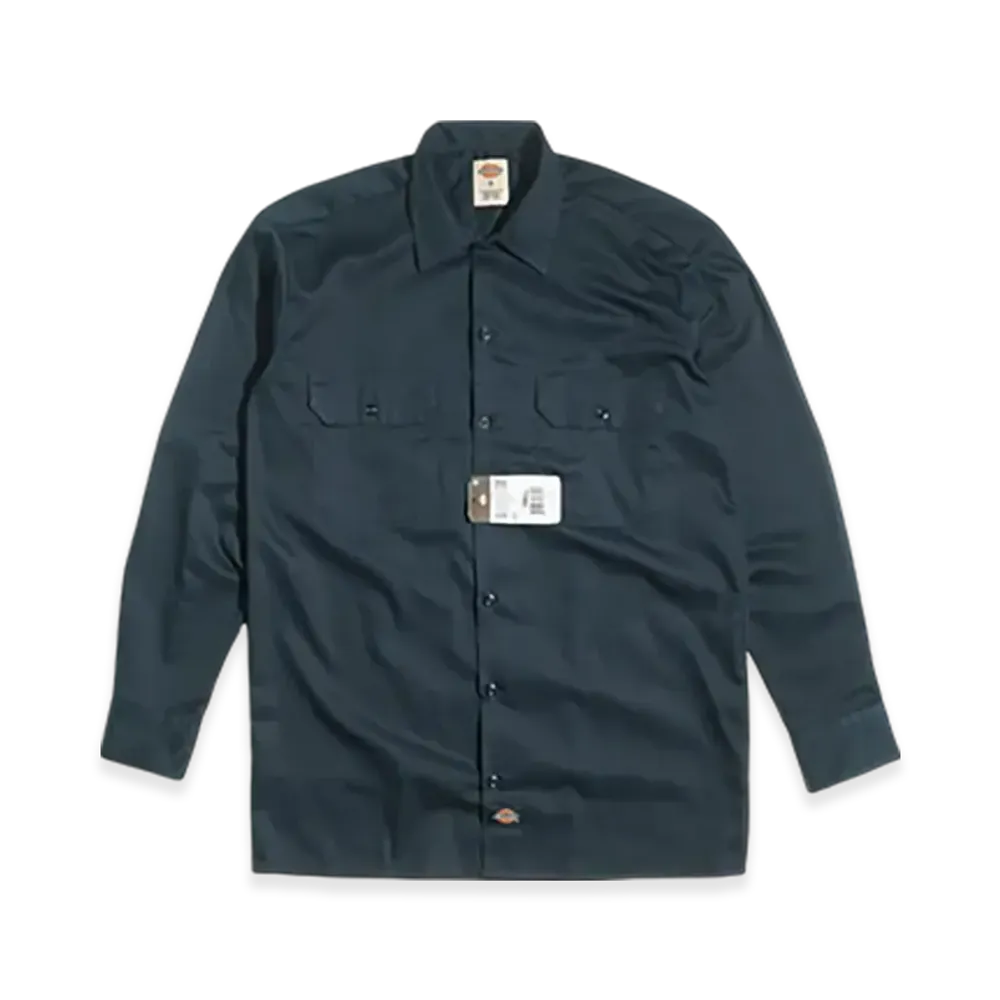 Dickies 574 Long Sleeve Work Shirt "Dark Navy"