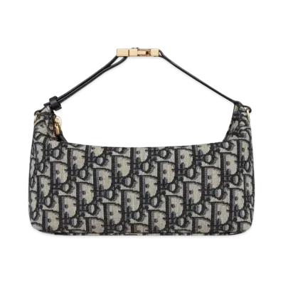 Dior Medium Travel Nomad Pouch Dior Oblique Jacquard "Blue"