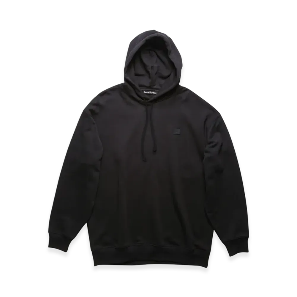 Acne Studios Farrin Face Oversized Hooded Sweatshirt "Black"