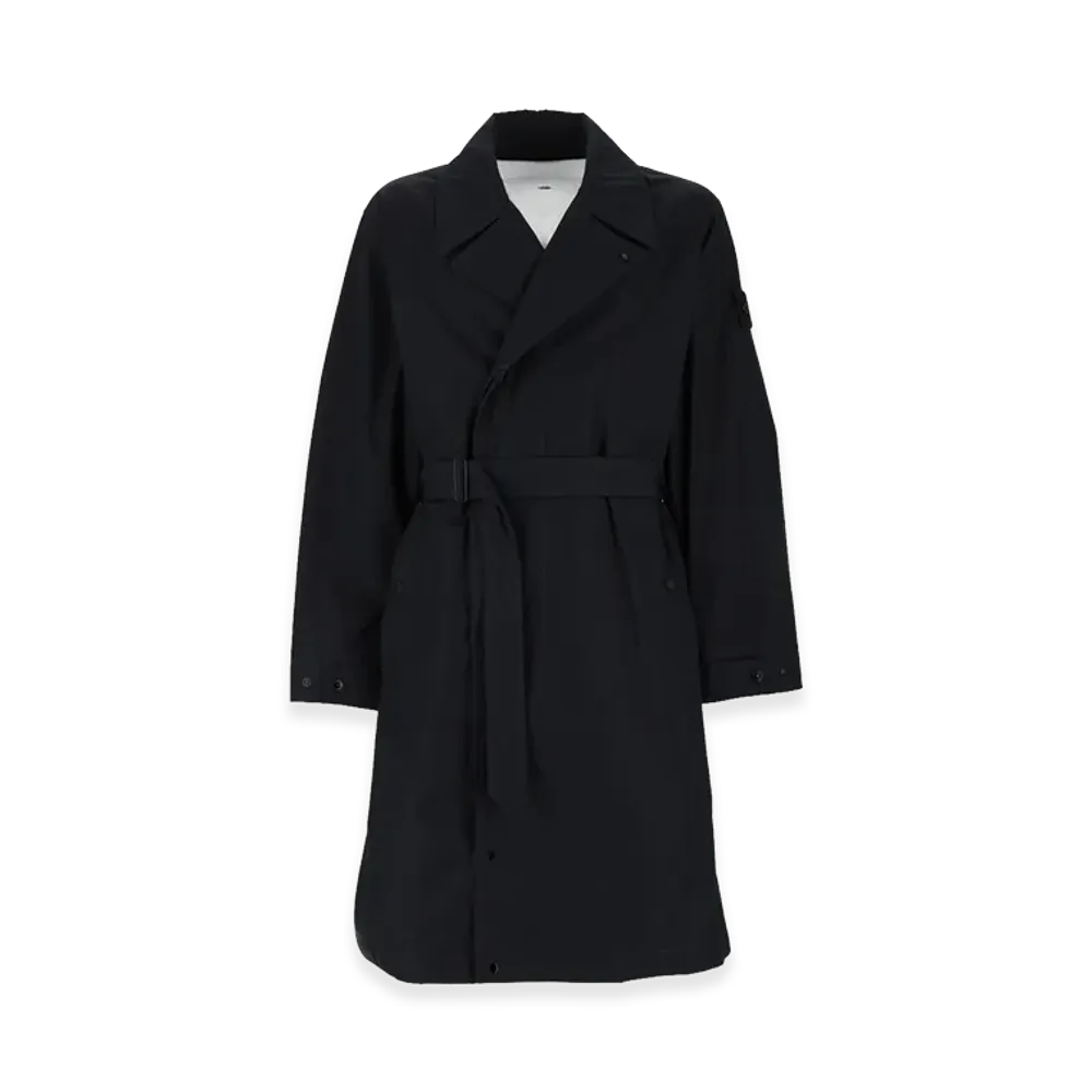 Stone Island Trench Con Cintura "Black"