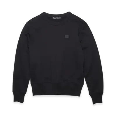 Acne Studios Fairah Face Crewneck Sweatshirt "Black"