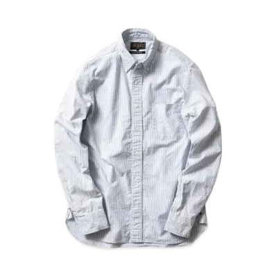 BEAMS B.D. Oxford Candy Stripe "Blue"