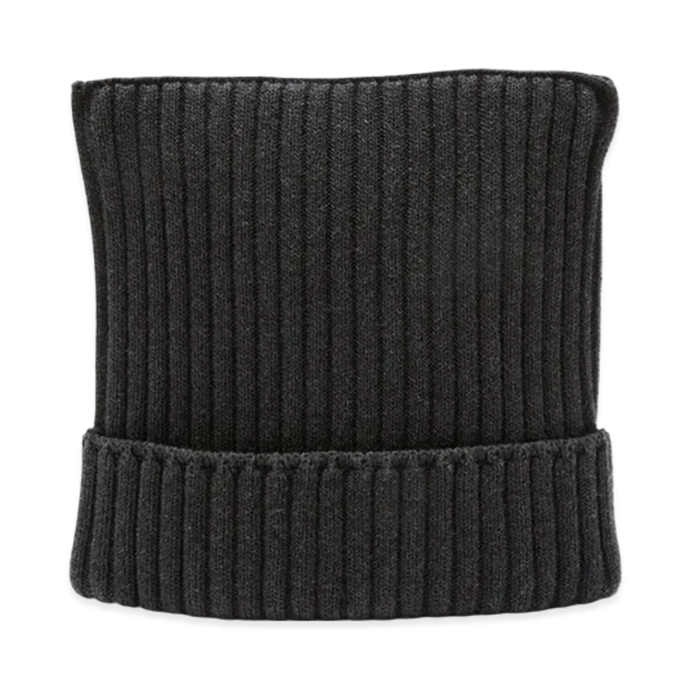 Acne Studios Ribbed Square Beanie "Dark Grey Melange"