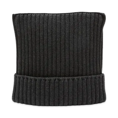 Acne Studios Ribbed Square Beanie "Dark Grey Melange"