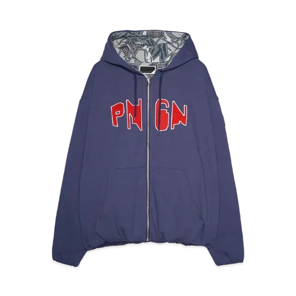 PHINGERIN PNGN ZIP HOODIE "BLUE NAVY"
