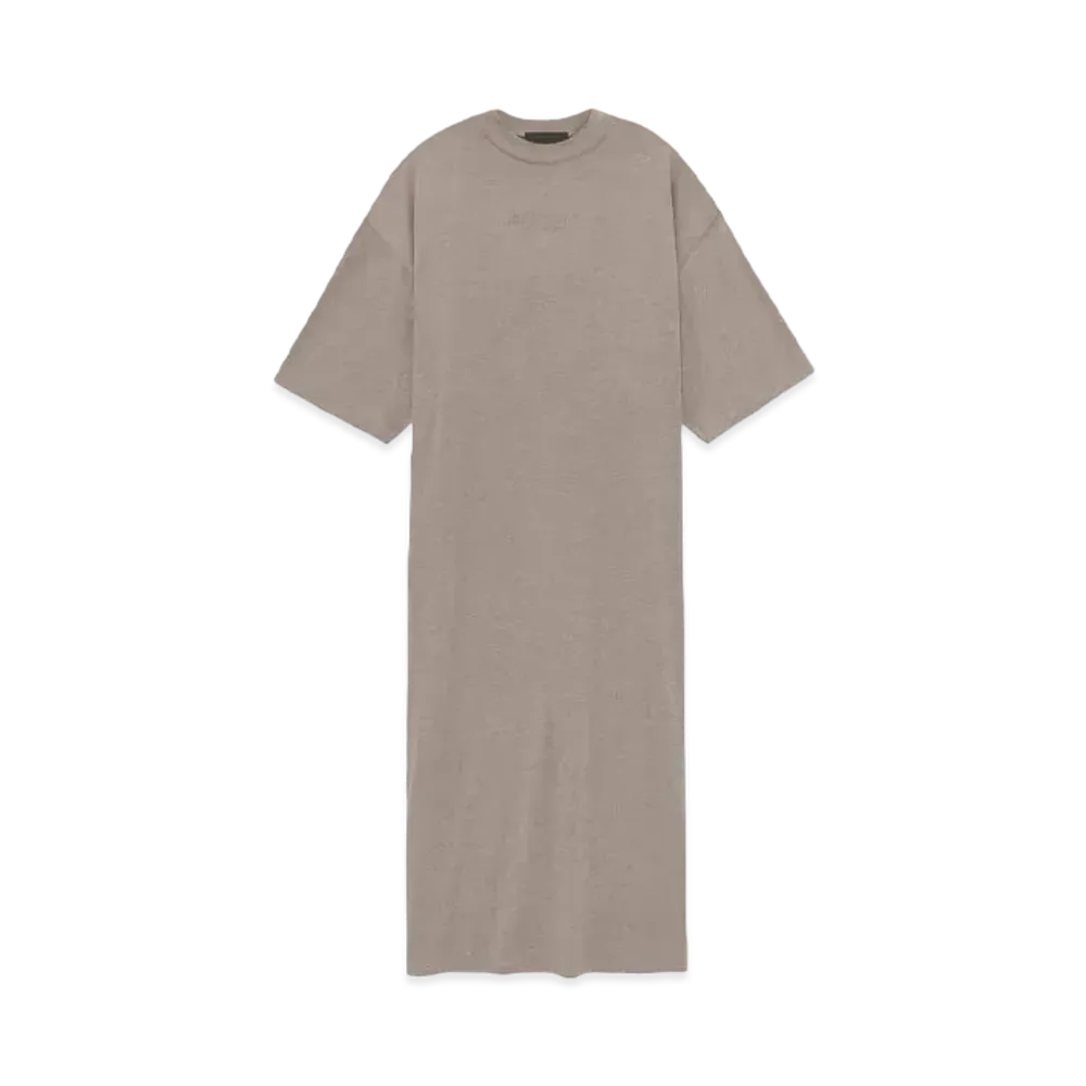 FEAR OF GOD ESSENTIALS Women's 3/4 Sleeve Dress "Core Heather"