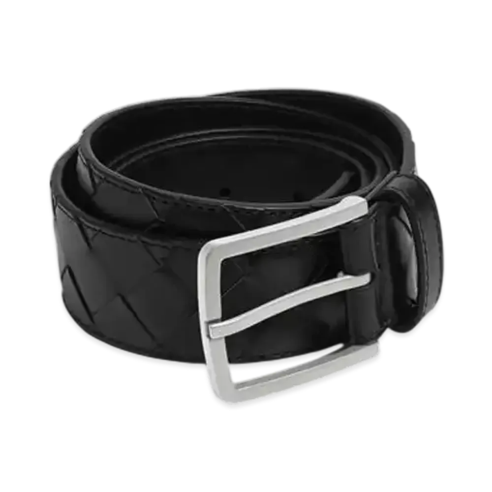 Bottega Veneta Intrecciato Belt "Black"