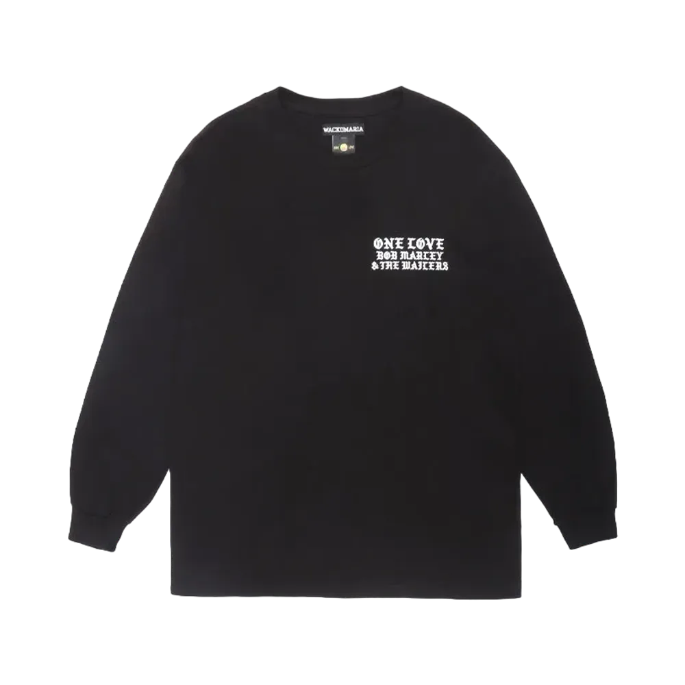 WACKO MARIA x BOB MARLEY Long Sleeve T-Shirt "Black"