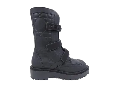 Dior Women's Evolution Macro Cannage Strap Ankle Boots "Black"