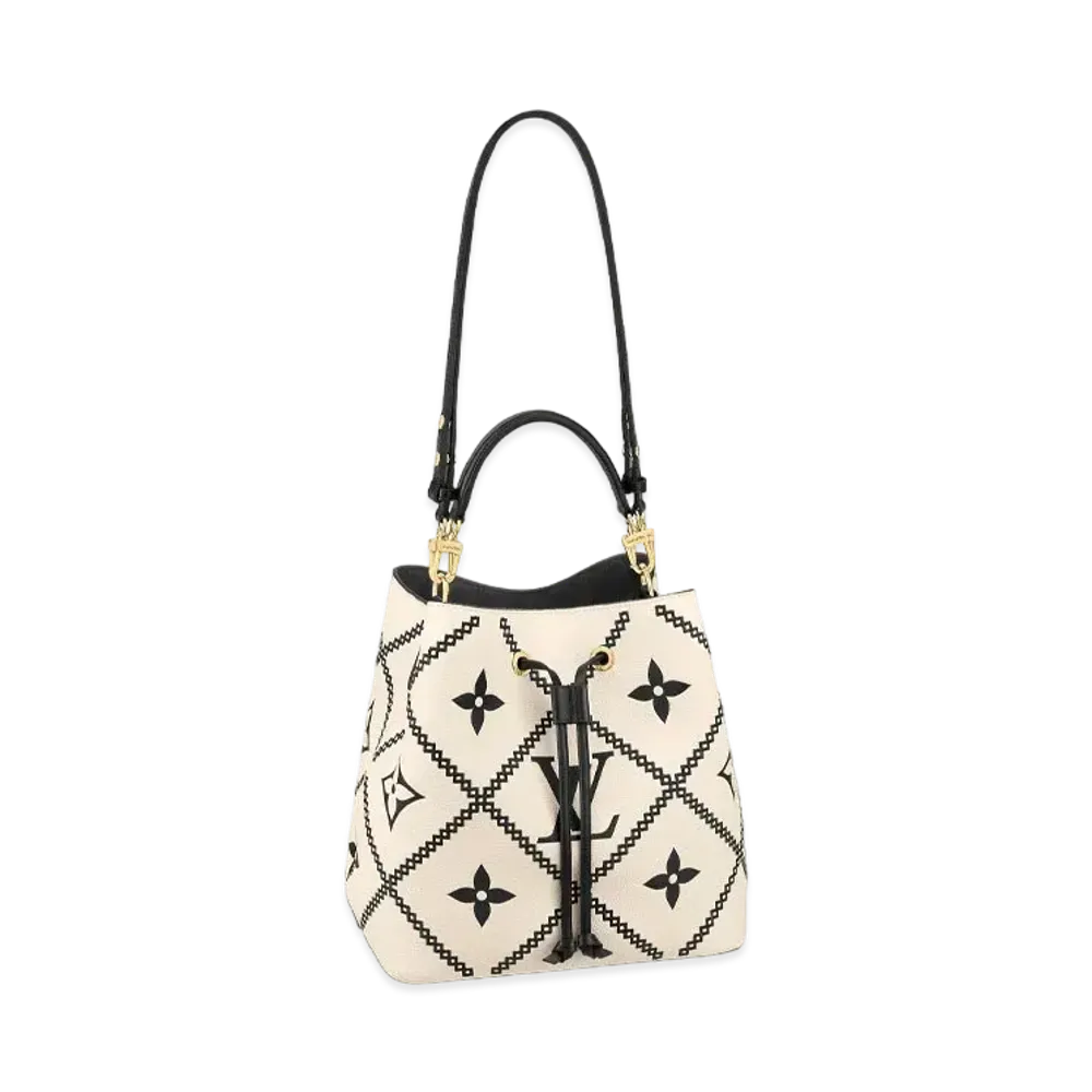 Louis Vuitton Neonoe MM Monogram Empreinte "Creme"