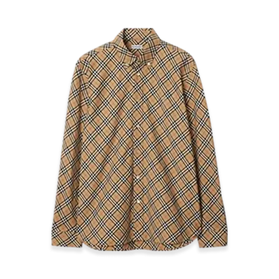 Burberry Check Cotton Shirt "Leaf"