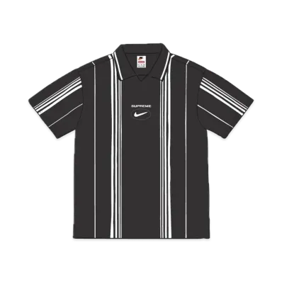 Supreme x Nike Jewel Stripe Soccer Jersey "Black"