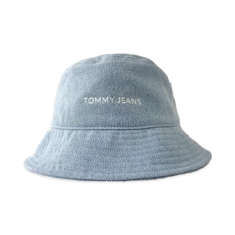 TOMMY JEANS Logo Embroidered Denim Bucket Hat "Denim"