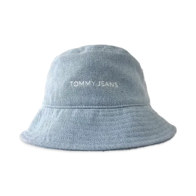 TOMMY JEANS Logo Embroidered Denim Bucket Hat "Denim"