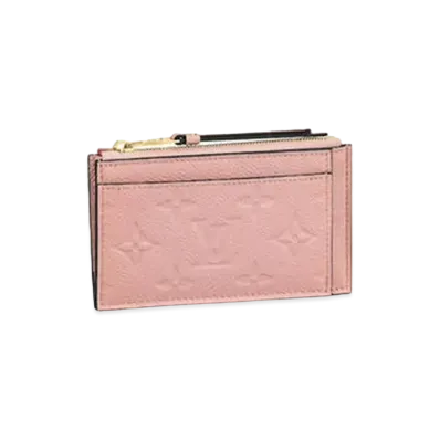 Louis Vuitton Porte Cartes Zip Monogram Empreinte "Rose Poodle"