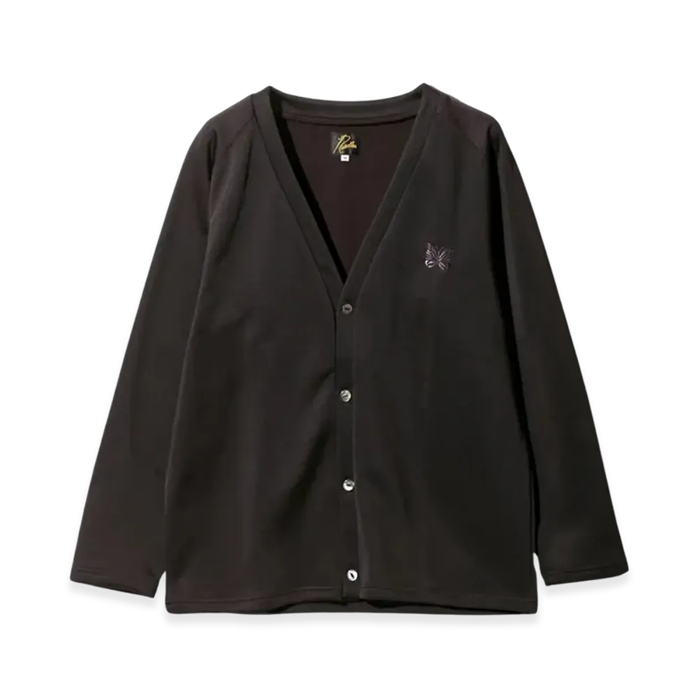 NEEDLES Bright Jersey V-Neck Cardigan "Dark Purple"
