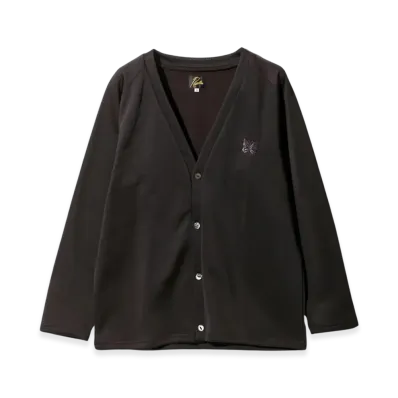 NEEDLES Bright Jersey V-Neck Cardigan "Dark Purple"