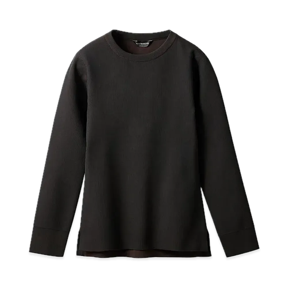 DESCENTE ALLTERRAIN Fusion Knit Crew Neck T-Shirt "Black"