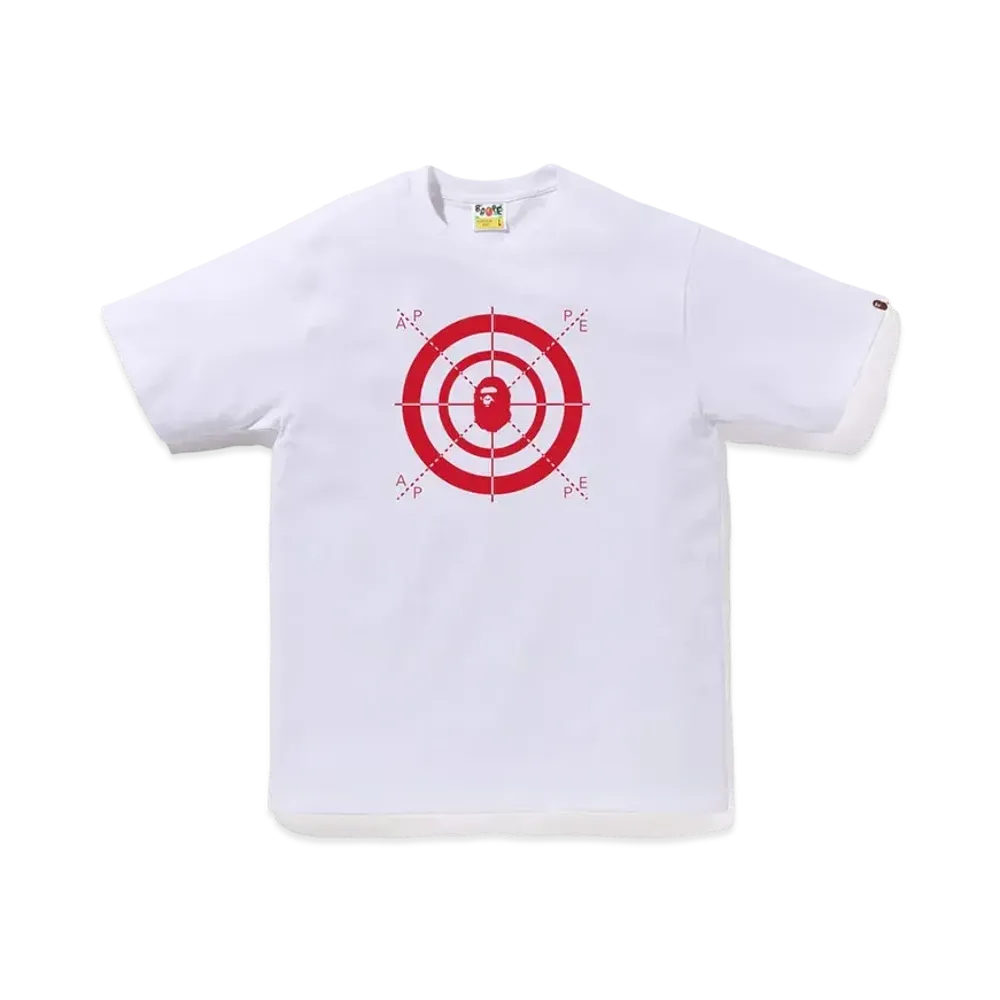 A BATHING APE Shooting Gallery Tee "White"