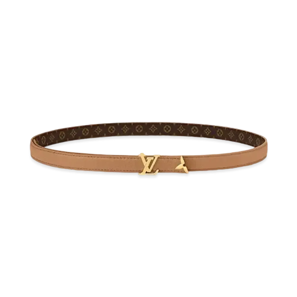 Louis Vuitton Pretty LV 20mm Reversible Belt Monogram "Saffron"