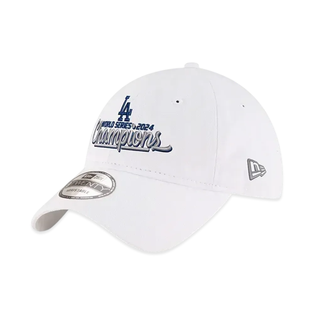 MLB Los Angeles Dodgers New Era 2024 World Series Champions Cursive 9Twenty "White"