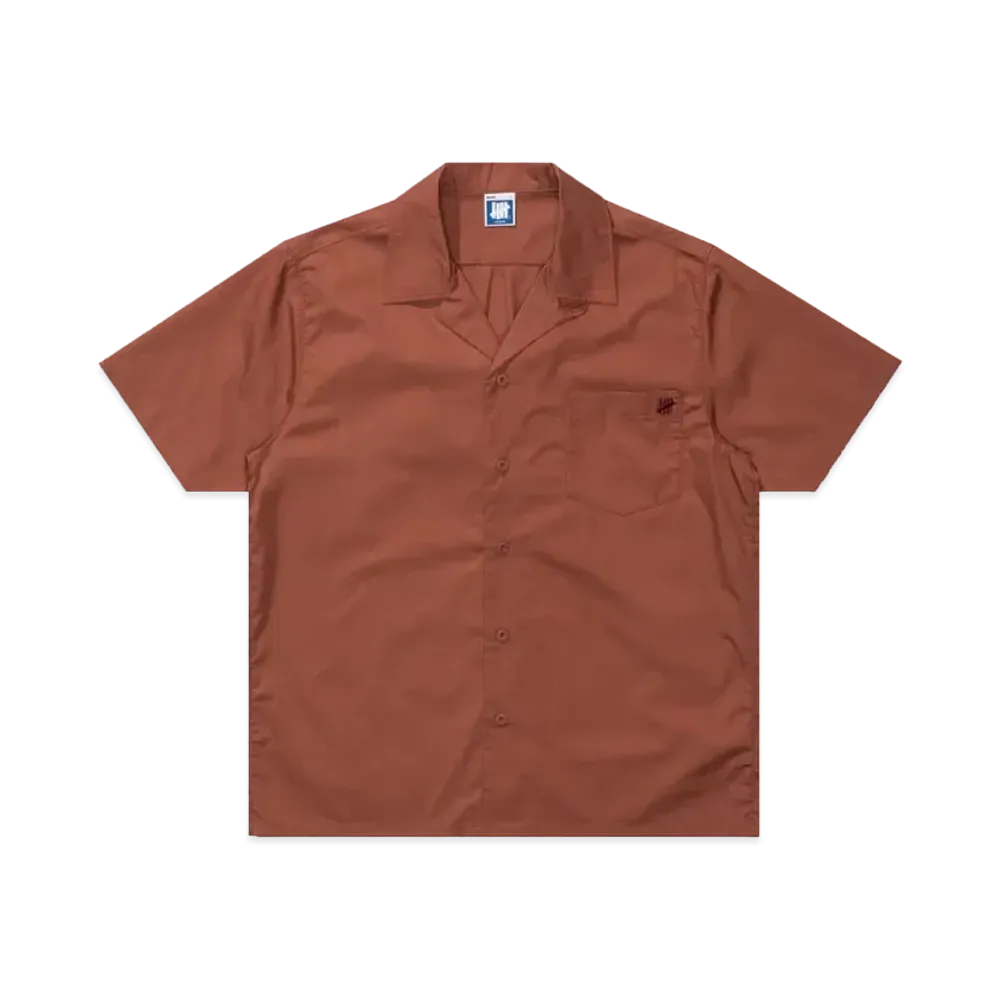 UNDEFEATED Poplin S/S Shirt "Red"