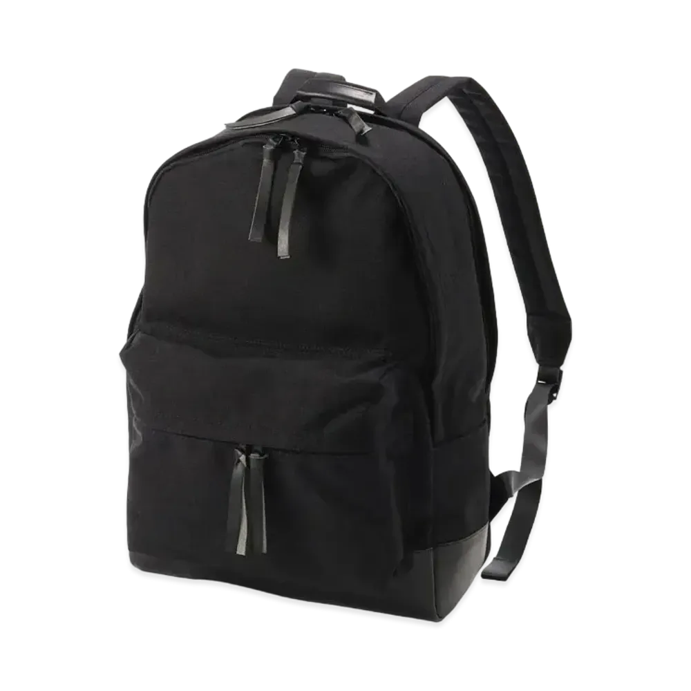 Yohji Yamamoto Y's CORDURA NYLON&OIL LEATHER DAY BAG "Black"