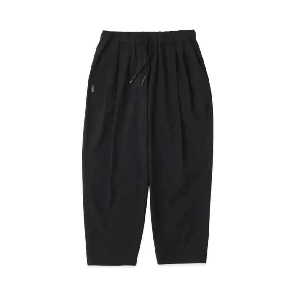 S.F.C Wide Two Tuck Pants (Nylon) "Black"