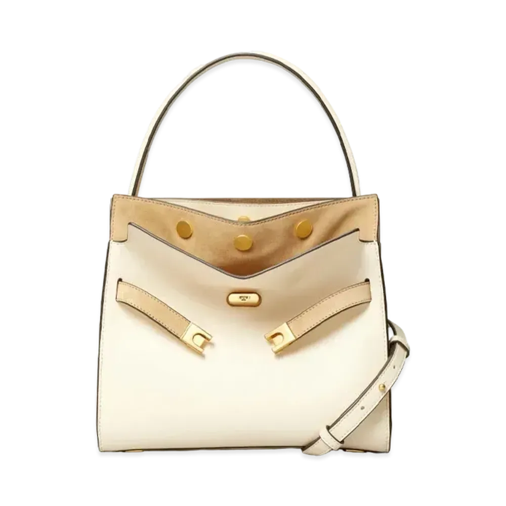 Tory Burch Lee Radziwill Small Double Bag "Cream"