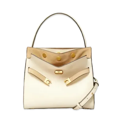 Tory Burch Lee Radziwill Small Double Bag "Cream"